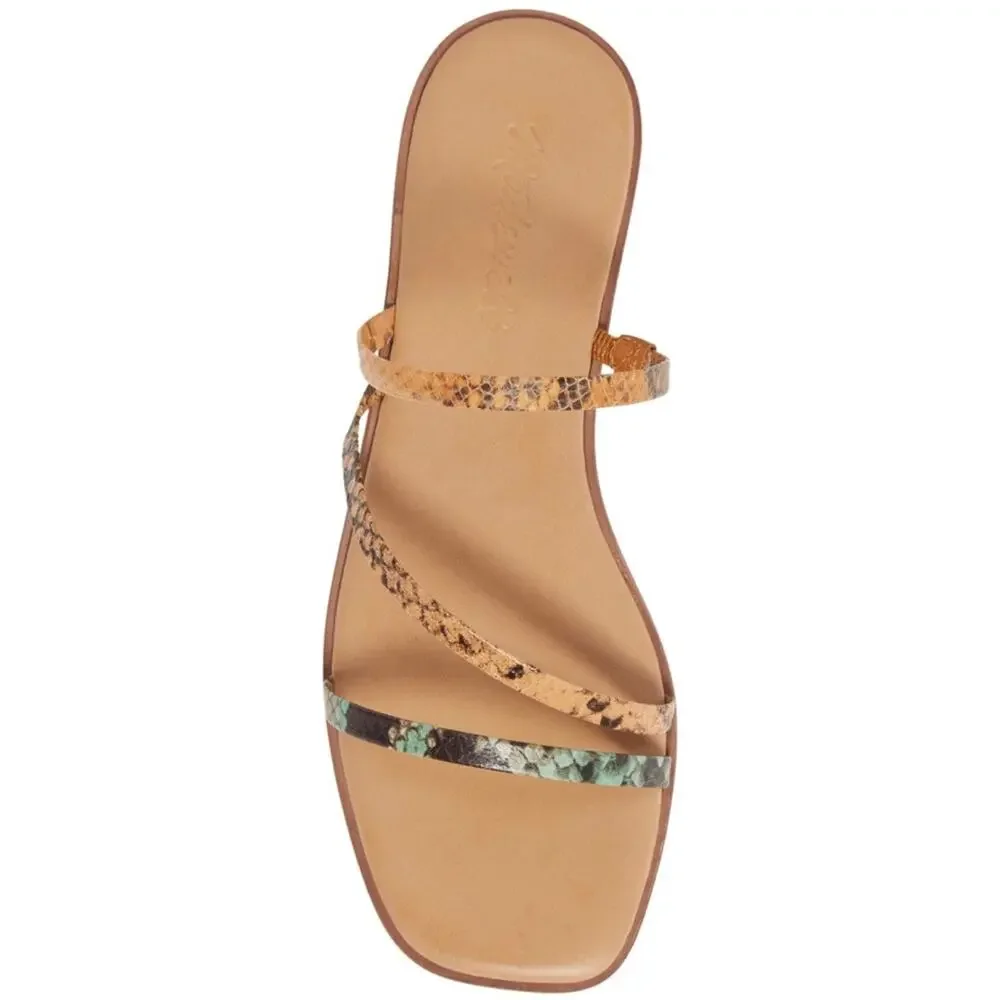 Madewell The Lyra Snake Print Slide Sandal, Sz 6.5 - Picture 4 of 13